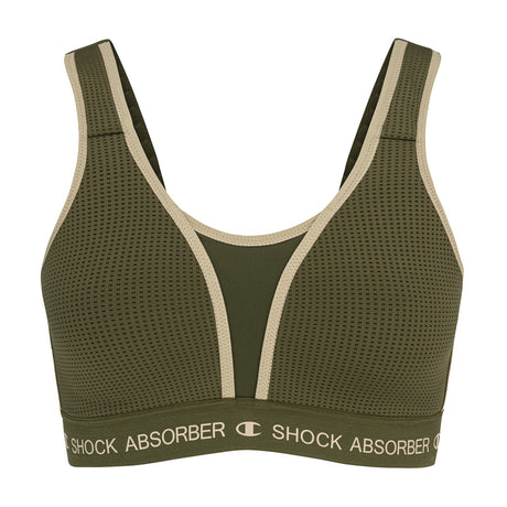 SA Champion Ultimate Sports Padded Bra Olive Front2