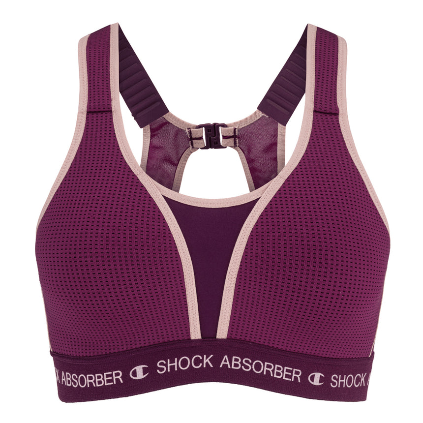 Shock Absorber Ultimate Run Padded Sports Bra - Dark Purple/Zephyr