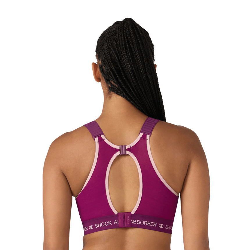 Shock Absorber Ultimate Run Padded Sports Bra - Dark Purple/Zephyr