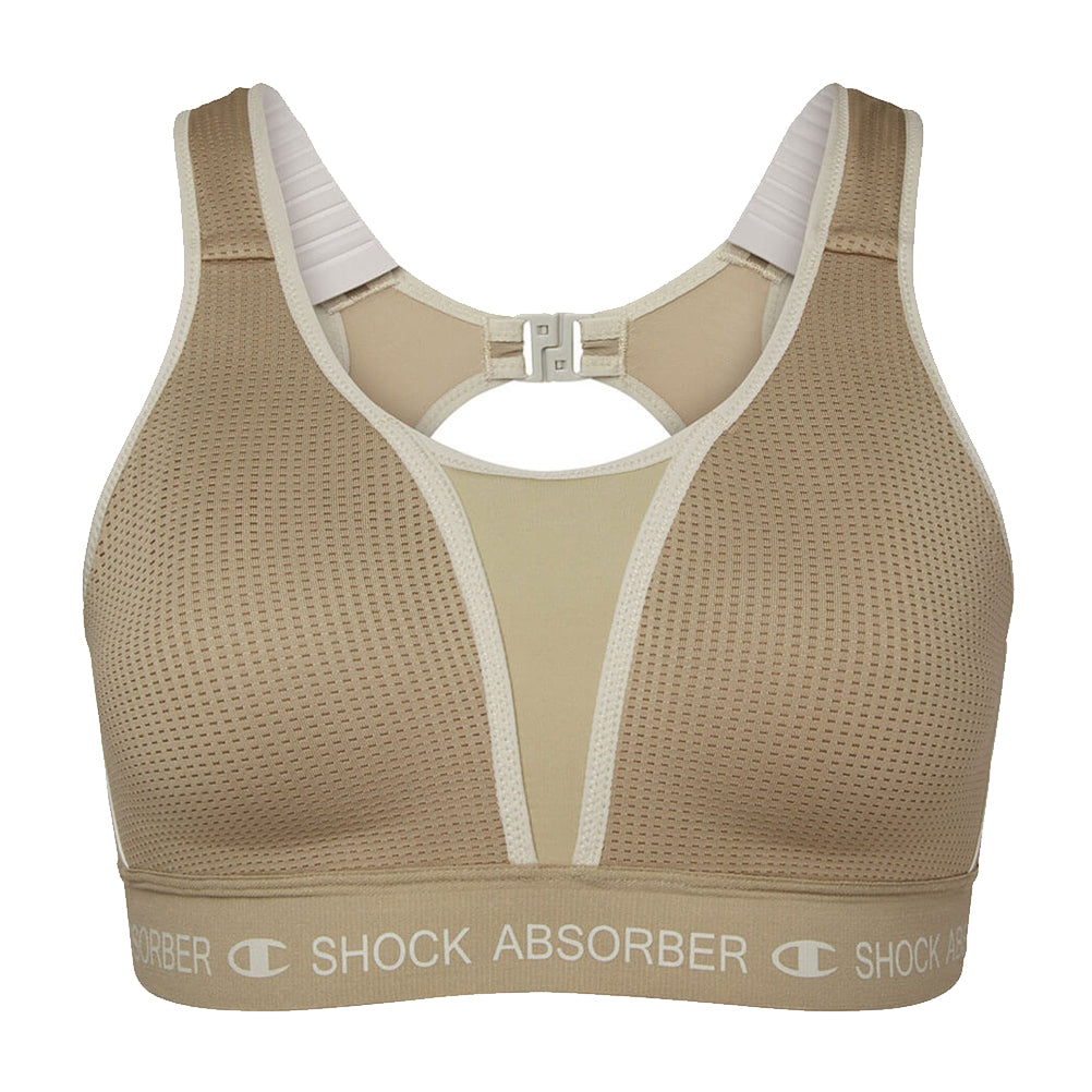 Shock Absorber Ultimate Run Padded Sports Bra - Sand Pepper Khaki