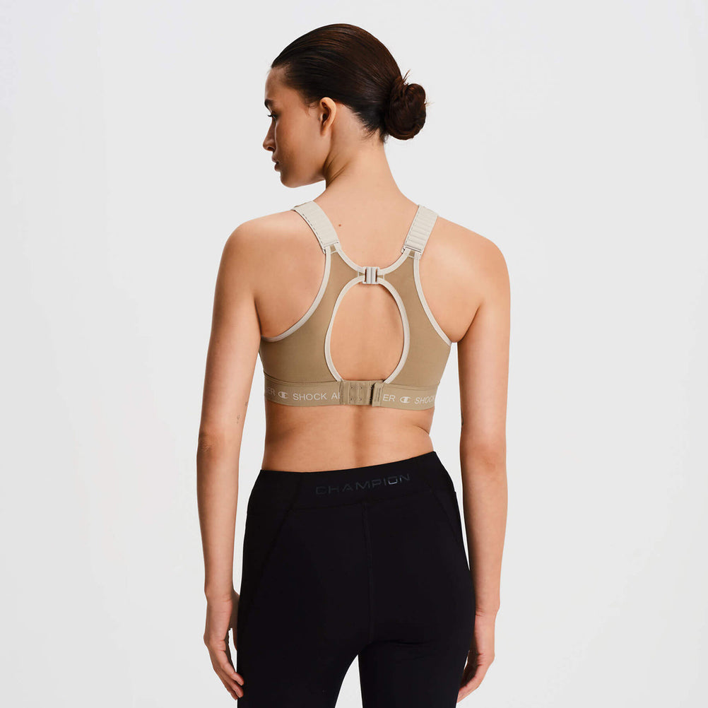 Shock Absorber Ultimate Run Padded Sports Bra - Sand Pepper Khaki