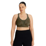 SA Ultimate Run Bra Olive Night model front2