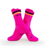 S/Co Crew Running Socks -  Pink Burst