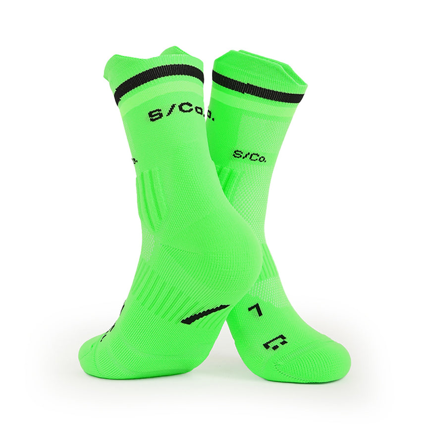 S/Co Crew Running Socks -  Radioactive