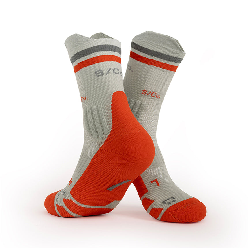 S/Co Crew Running Socks - Amber Steel