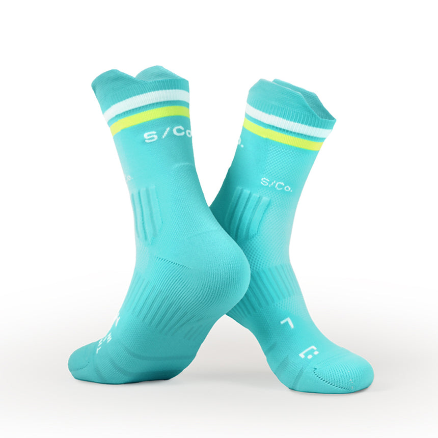S/Co Crew Running Socks - Electric Volt