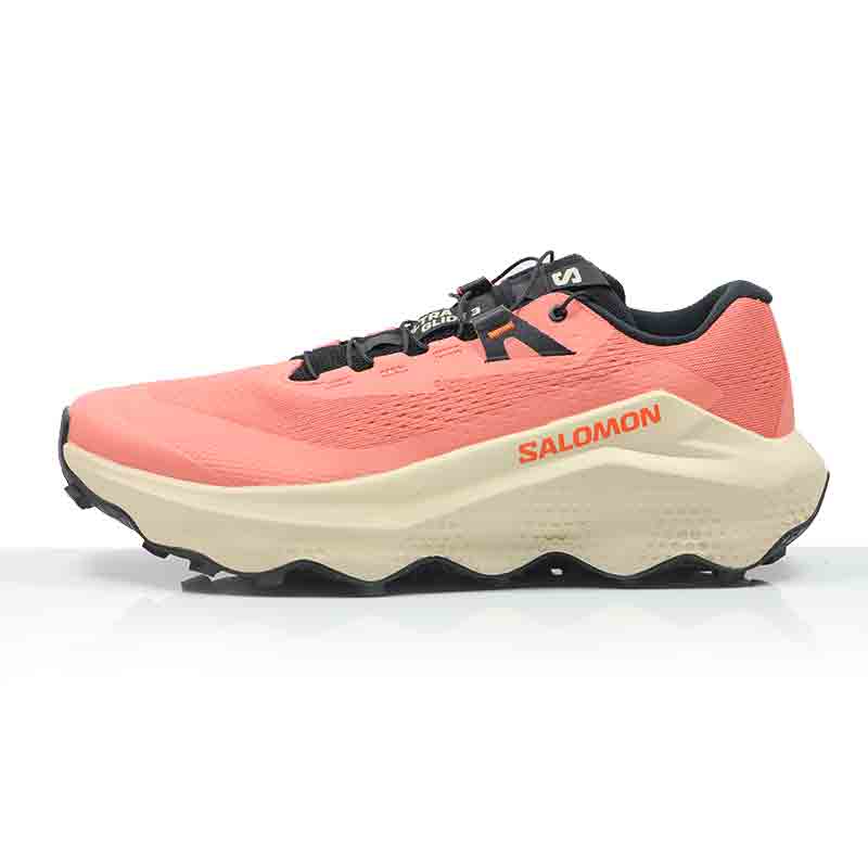 Salomon Ultra Glide 3 Women's Trail Shoe - Fusion Coral/Tender Peach/Black
