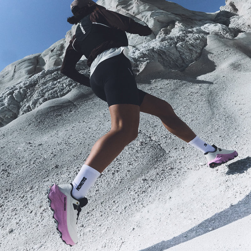 Salomon Ultra Glide 3 Women's Trail Shoe - Almond Milk/Cyclamen/Black