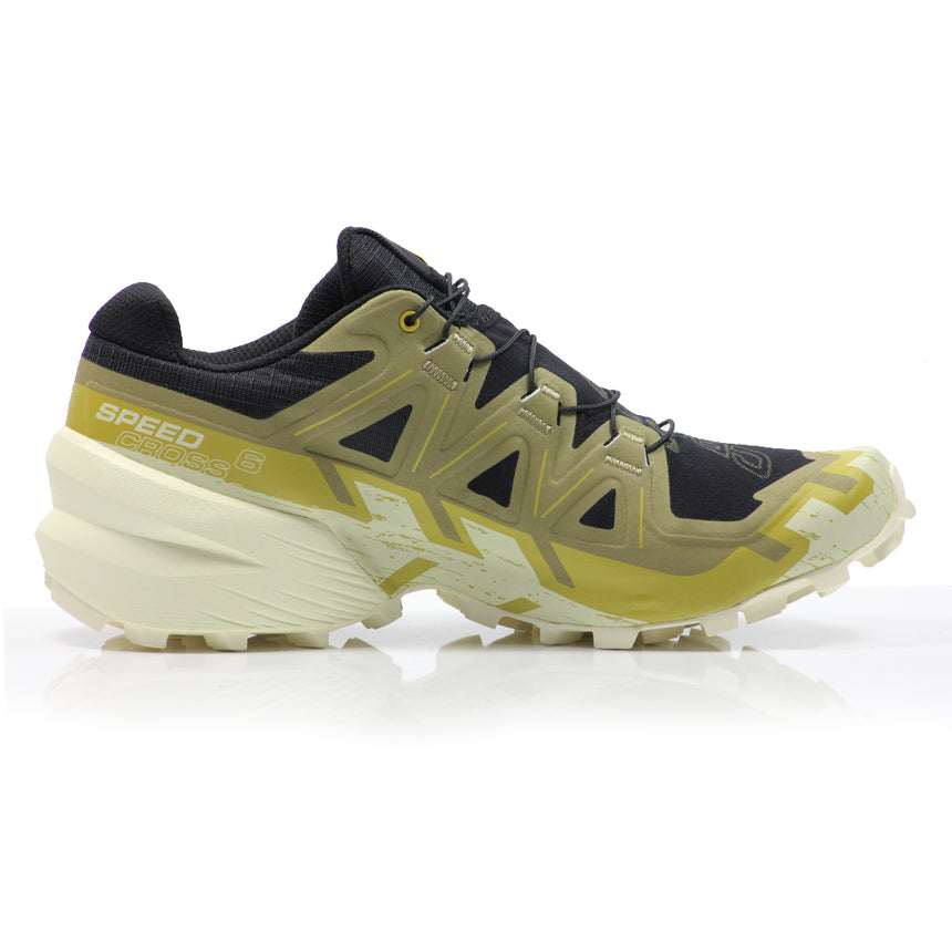 Salomon Speedcross 6 Men's Trail Shoe - Black/Cress Green/Transparent Yellow