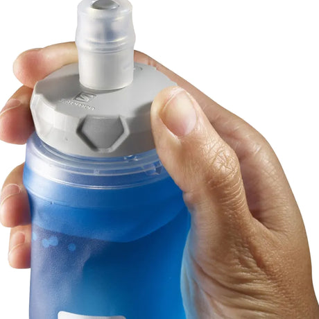 Salomon-soft-flask-clear-blue-500ml-open-top