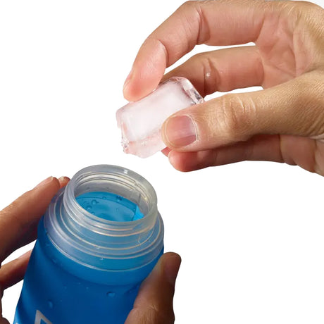 Salomon-soft-flask-clear-blue-500ml-open