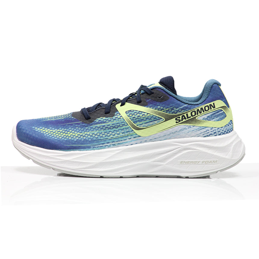 Salomon Aero Glide Men's Running Shoe - Blue Ashes/Dark Sapphire/Sunny Lime