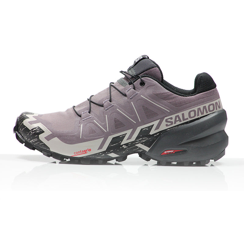 Salomon Speedcross 6 Women's Wide Fit Trail Shoe - Moonscape/Black