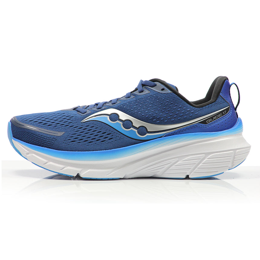 Saucony Guide 17 Men's Wide Fit Running Shoe - Navy/Cobalt