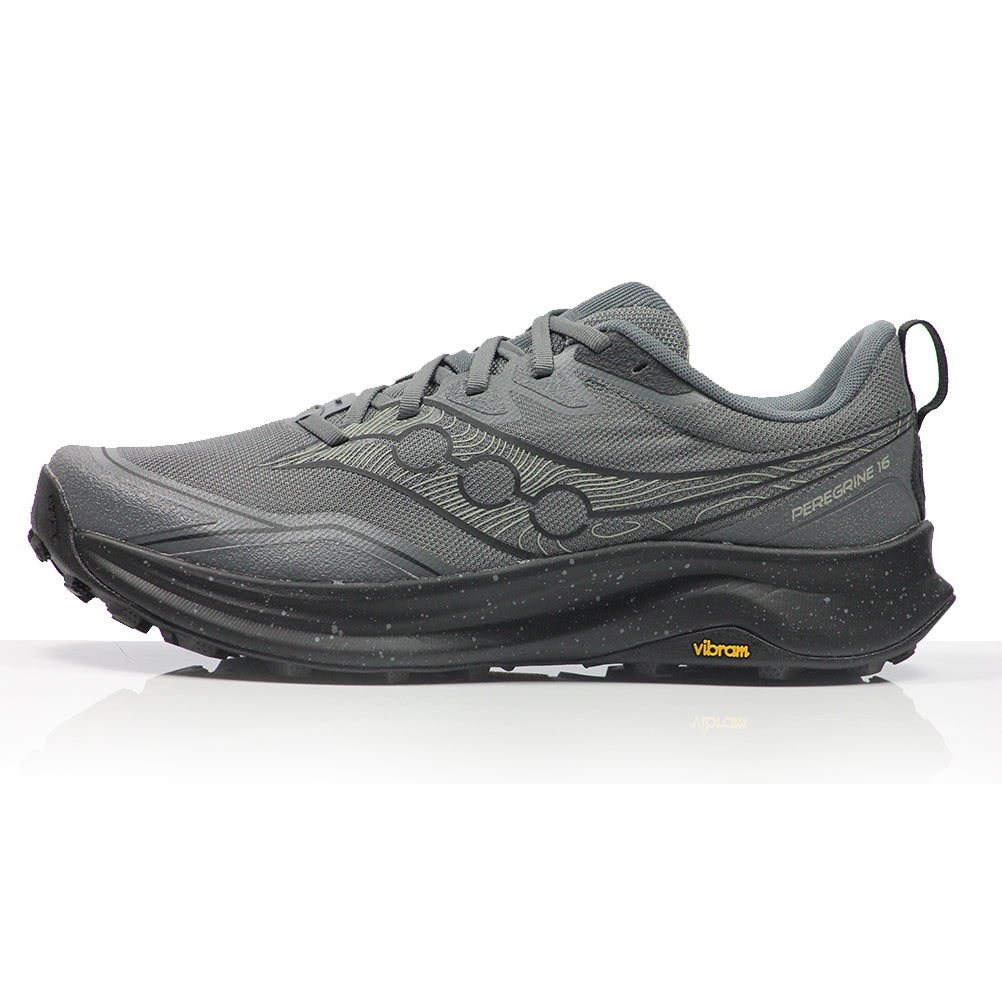 Saucony Peregrine 16 Men's Trail Shoe - Carbon/Black