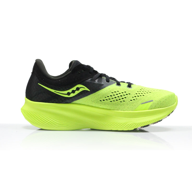 Saucony Ride 16 Men's Running Shoe - Citron/Black