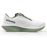 Saucony Ride 18 Men's Running Shoe - White/Olivine
