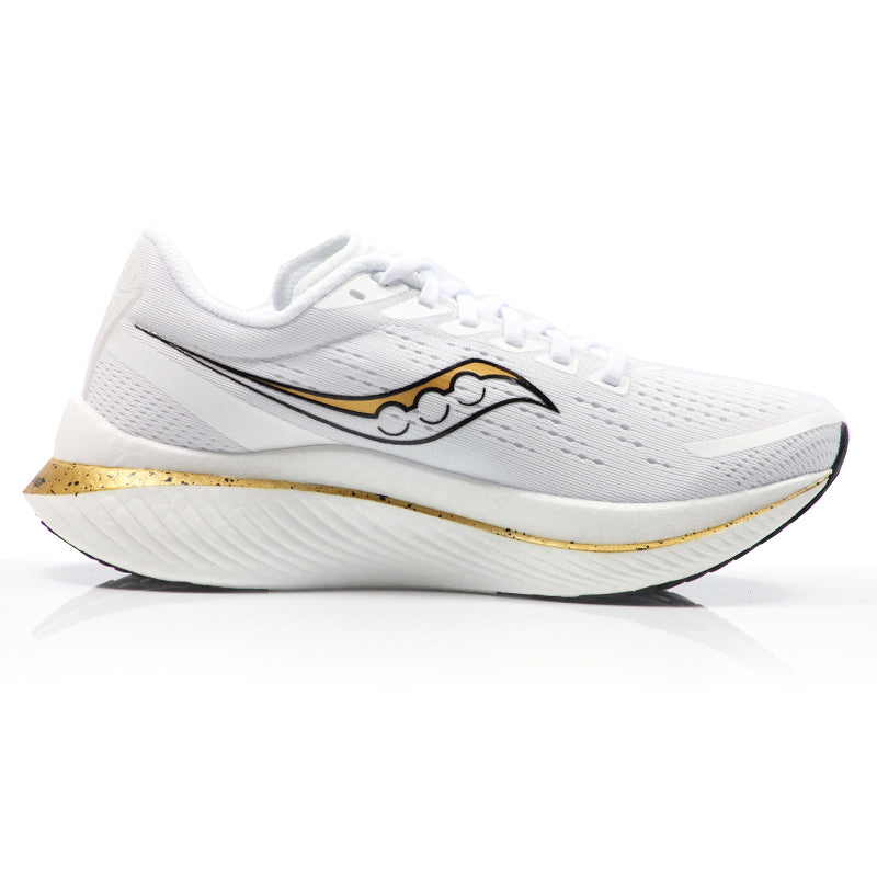 Saucony Endorphin Speed 3 Women's Running Shoe - White/Gold