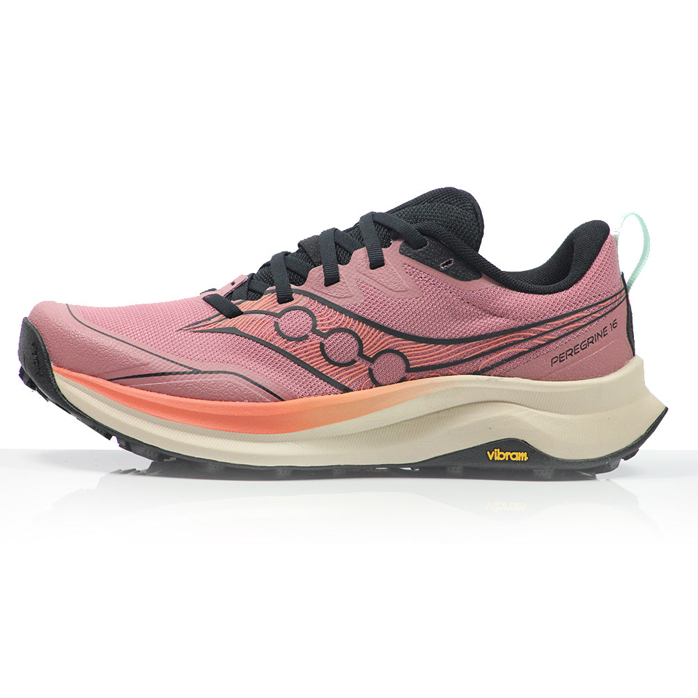 Saucony Peregrine 16 Women's Trail Shoe - Mauve/Salmon
