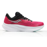 Saucony Ride 16 Women's Running Shoe - Rose/Black