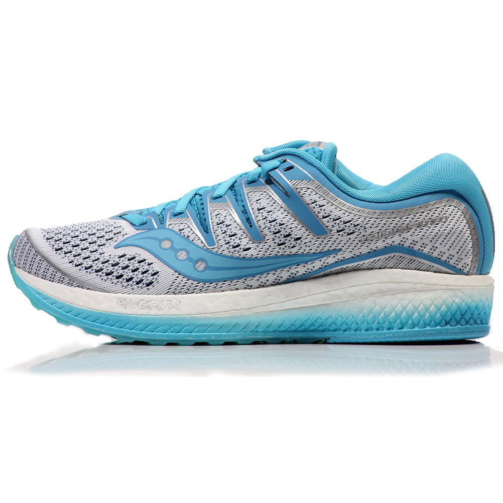Saucony-Womens-Triumph-ISO-5-White-Silver-Blue-Side