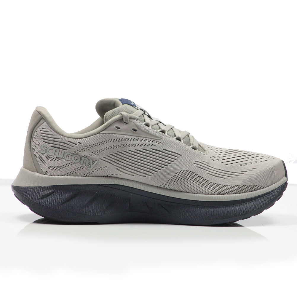 Saucony Ride 18 Men's Running Shoe - Dove/Navy