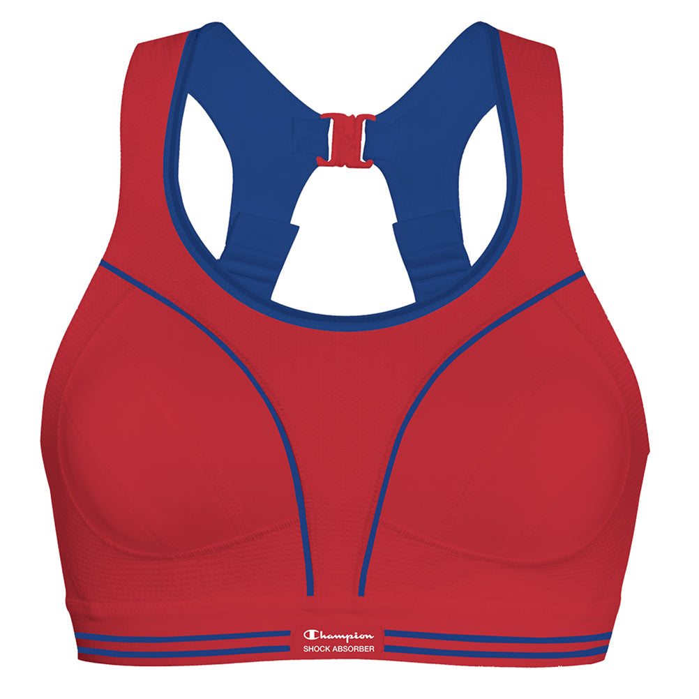 Shock Absorber Ultimate Run Sports Bra - Red/Blue