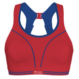Shock Absorber Ultimate Run Sports Bra - Red/Blue