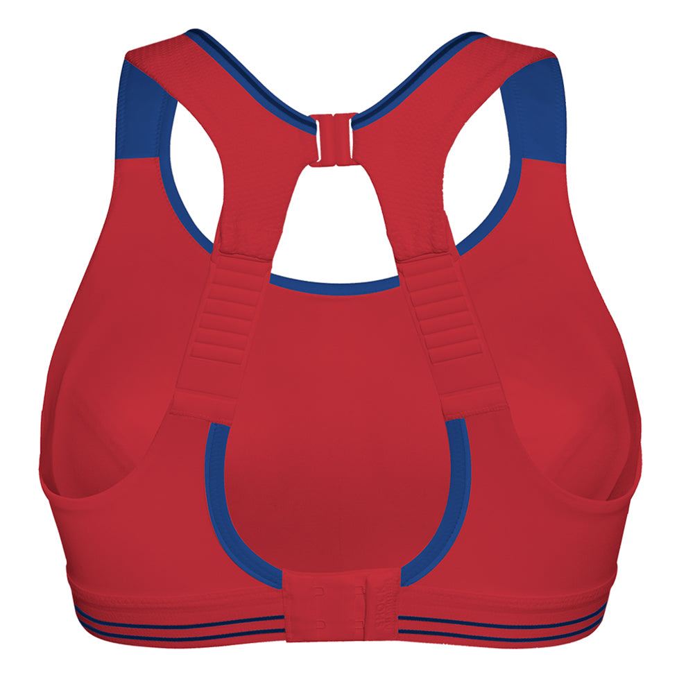 Shock Absorber Ultimate Run Sports Bra - Red/Blue
