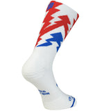 Sporcks Thunder White Crew Running Socks - White/Thunder