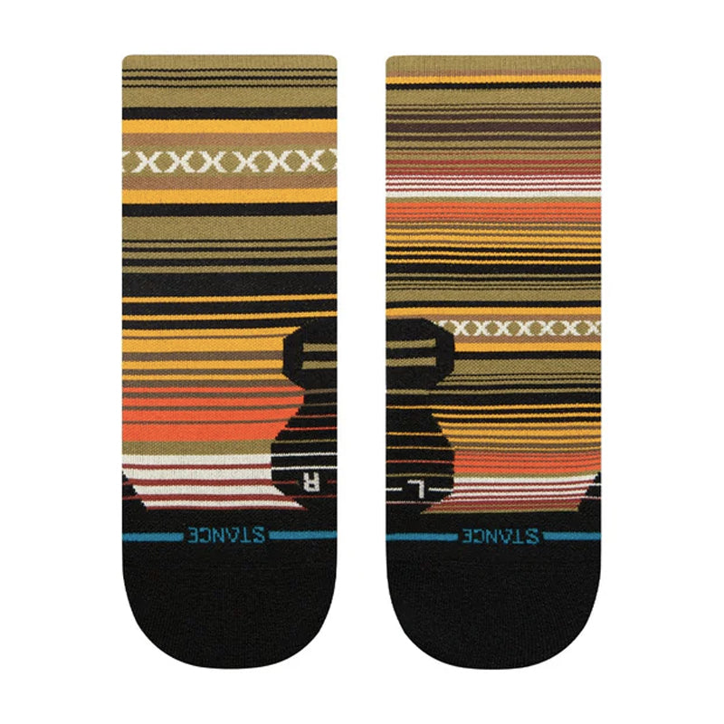 Stance Curren Light Unisex Quarter Running Sock - Olive