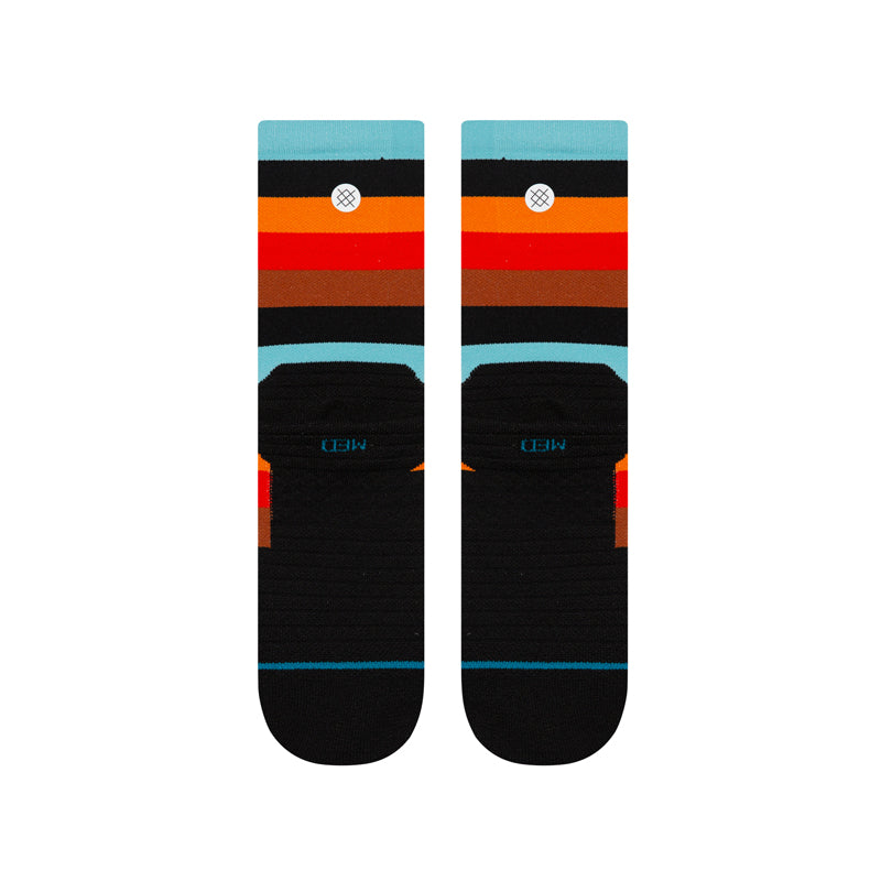 Stance Electric Ave Unisex Mid Crew Running Sock - Multi