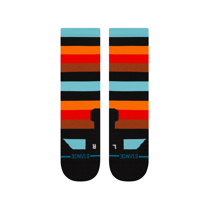 Stance Electric Ave Unisex Mid Crew Running Sock - Multi