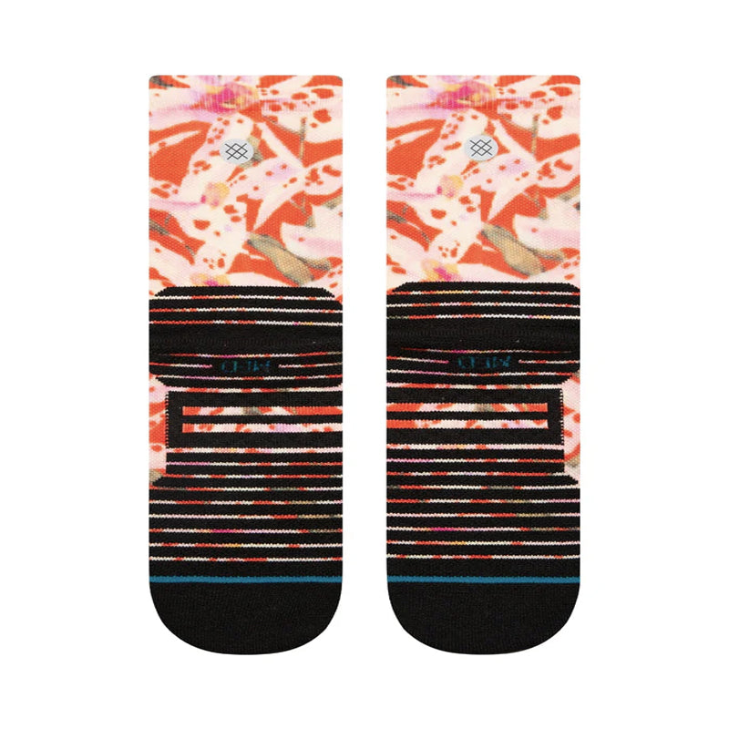 Stance Encyclia Unisex Crew Running Sock - Red