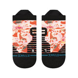 Stance Encyclia Tab Unisex Running Sock - Red/Black