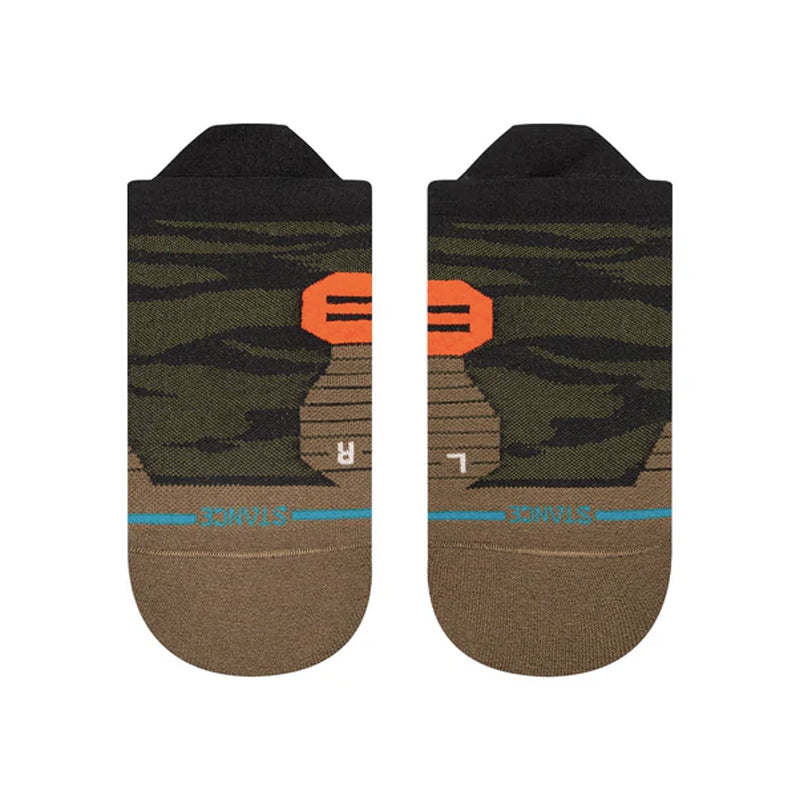 Stance Primal Light Tab Unisex Running Sock - Olive