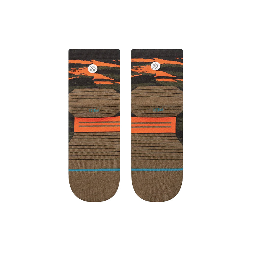 Stance Primal Light Unisex Quarter Running Sock - Olive