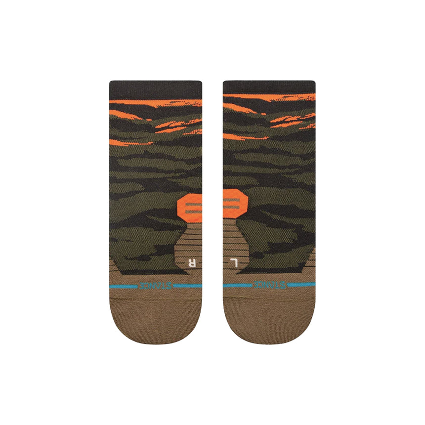 Stance Primal Light Unisex Quarter Running Sock - Olive