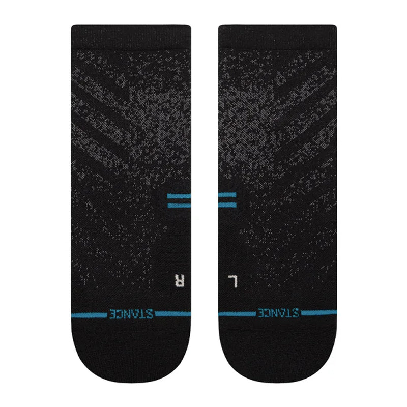 Stance Run Light Unisex Quarter Running Sock - Black