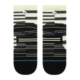 Stance Staggered Ultra Light Unisex Quarter Running Sock - Black