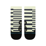 Stance Staggered Ultra Light Unisex Quarter Running Sock - Black
