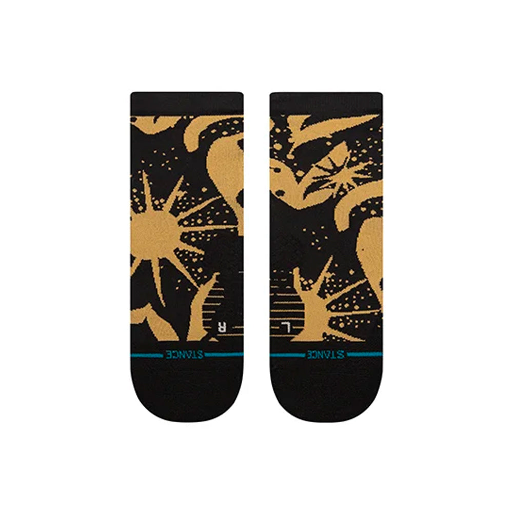 Stance Sun Dust Unisex Quarter Running Sock - Black/Brown