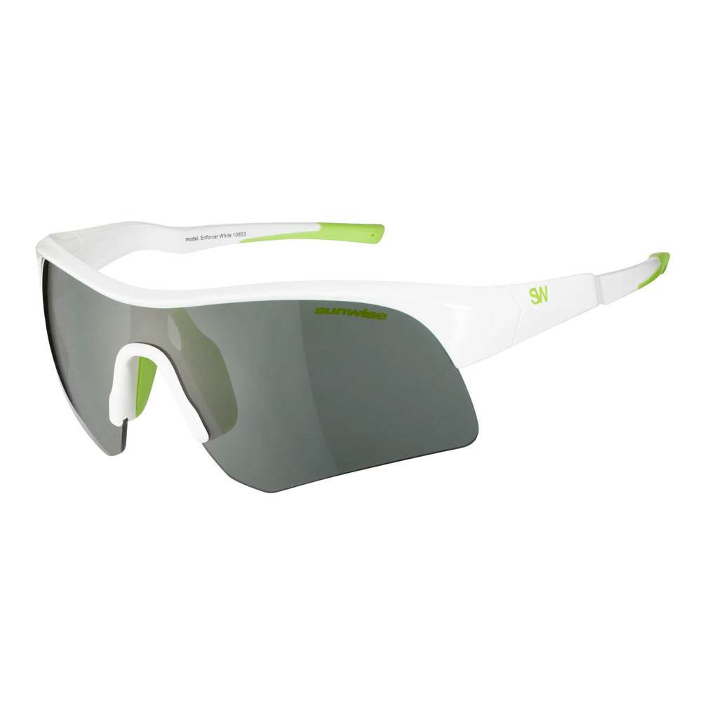Sunwise Enforcer White Running Sunglasses