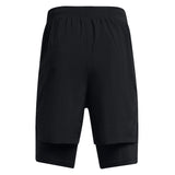 Under Armour Launch 7 Inch 2in1 Men's Running Short - Black/Black/Reflective
