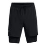 Under Armour Launch 7 Inch 2in1 Men's Running Short - Black/Black/Reflective