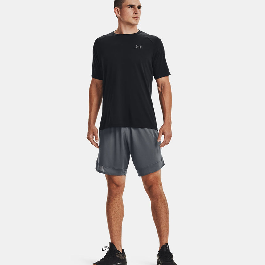 Under Armour Tech 2.0 Short Sleeve Men's Running Top - Black/Graphite