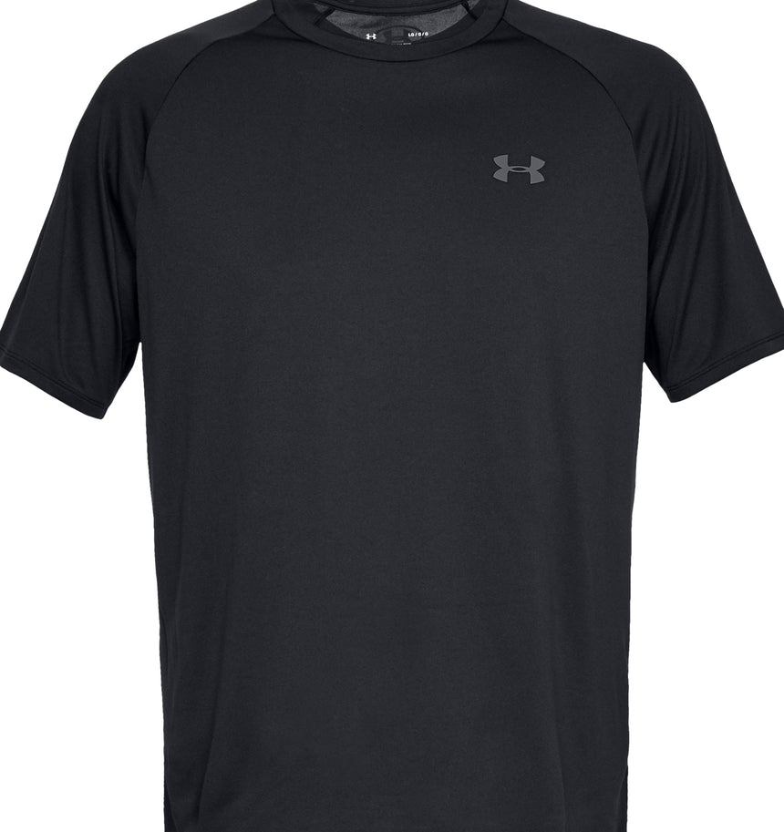Under Armour Tech 2.0 Short Sleeve Men's Running Top - Black/Graphite