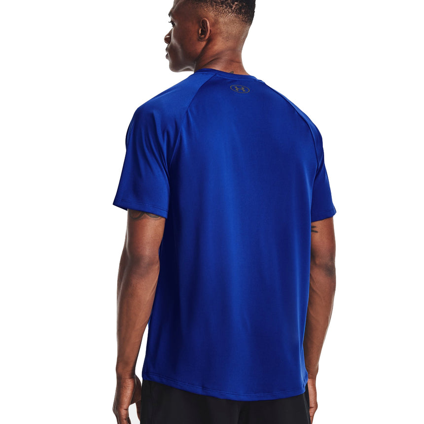Under Armour Tech 2.0 Short Sleeve Men's Running Top - Royal/Graphite