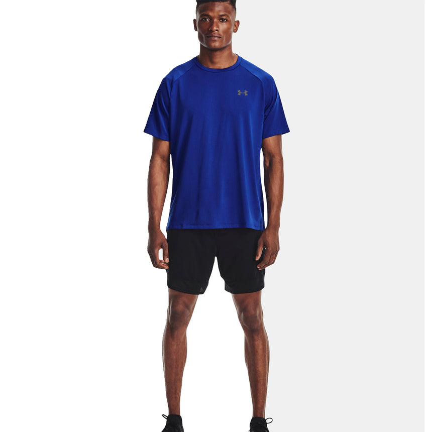 Under Armour Tech 2.0 Short Sleeve Men's Running Top - Royal/Graphite