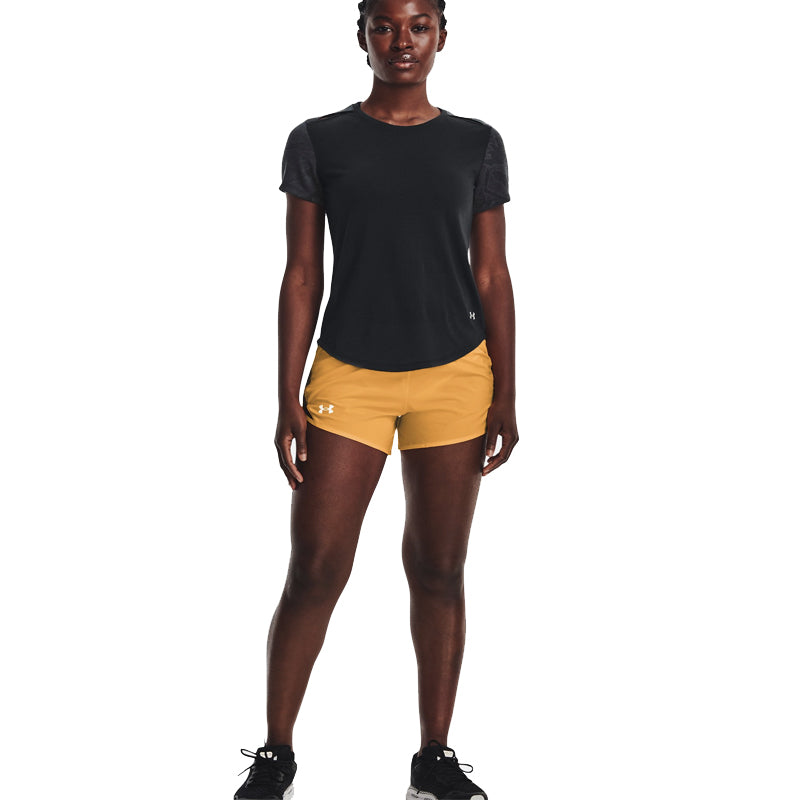 Under Armour Streaker SnowCloud Short Sleeve Women's Running Top - Black/Reflective